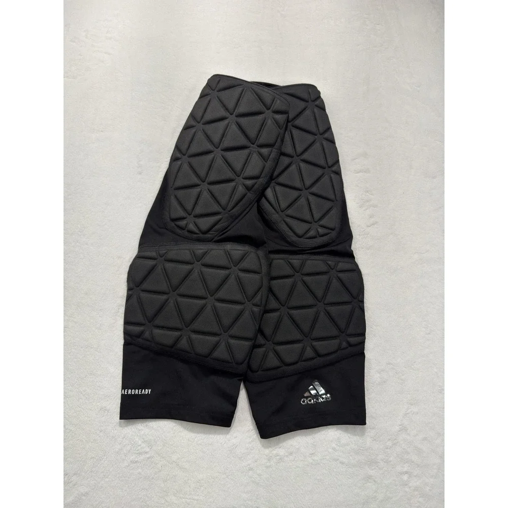 Adidas Padded Football Girdle Shorts Mens Medium Black AEROREADY Pads Gear